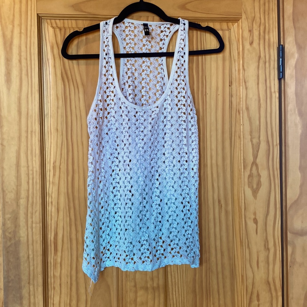 Blue ombré tank top. Size L